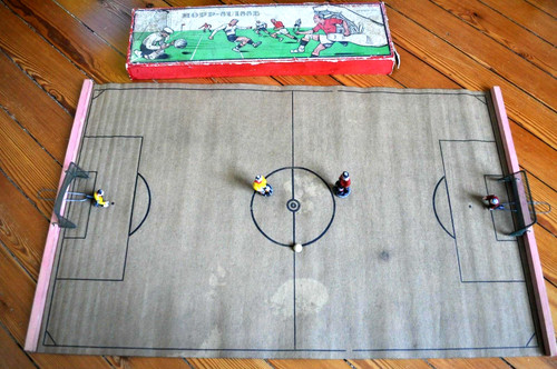 Ancien jeu football - table, hopp