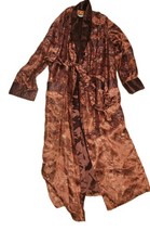 Vintage 1970s Oriental Robe with Belt Made In China, Size 42