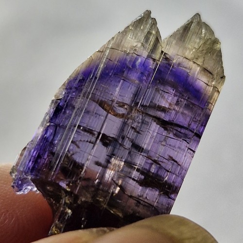 Unheated tanzanite crystal - unheated,