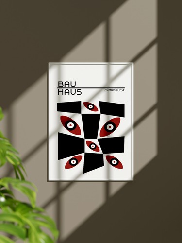 Affiche bauhaus minimaliste - bauhaus,