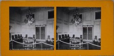 Grand Trianon Bibliothèque Louis XV France Vintage Stereo Photo c1900