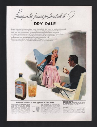 Publicité 1956 boisson cognac - publicité,