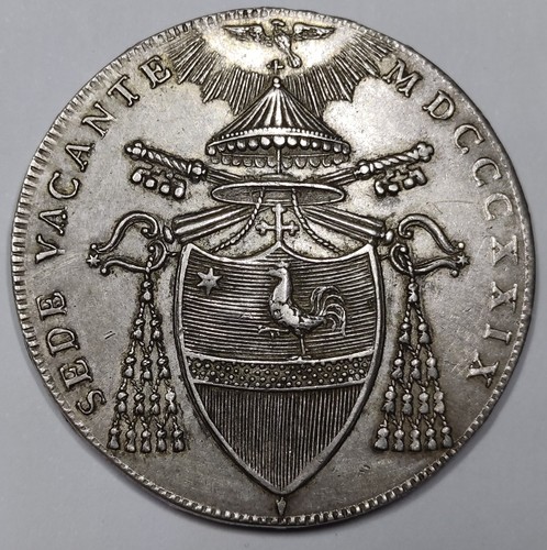 Rare argent scudo 1829 - 1,