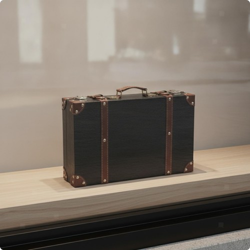 Valise cuir avec - valise, cadre