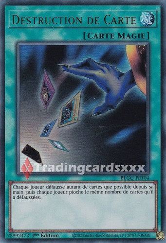 Destruction de carte - yu-gi-oh!,