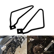 Moto noir sac de selle barres