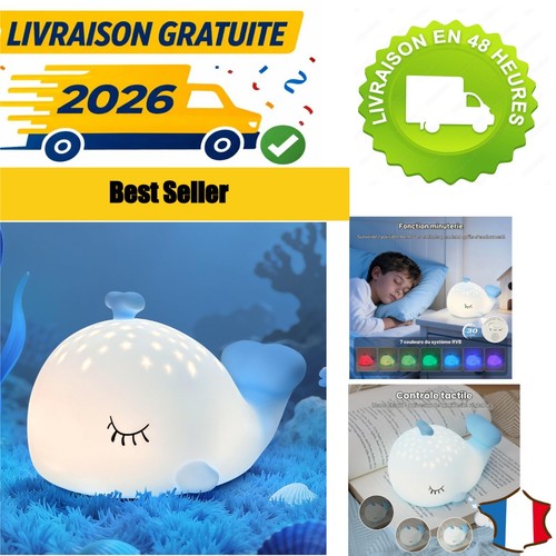 Veilleuse baleine bébé - veilleuse,