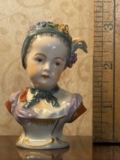 Antique Royal Vienna Austria  porcelain girls bust figurine 1880’s excellent 