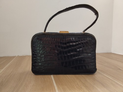 Sac main vintage cuir - main, en