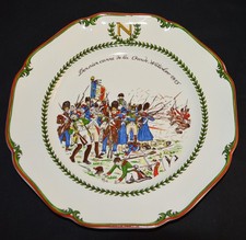 Assiette NAPOLEON BICENTENAIRE WATERLOO 1815 LUNEVILLE numérotée 238 vintage