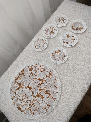 Lot napperons ronds en - napperons,