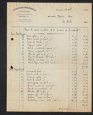 PANTIN (93) INDUSTRIAL BASKETRY "M. SALLIER" Invoice in 1936
