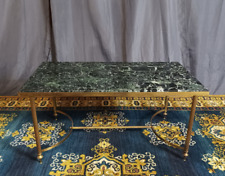 Table basse Maison Jansen 1960 marbre vert