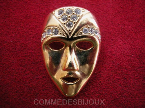 Broche vintage masque venise - broche,