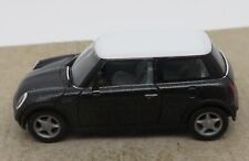 HERPA HO 1/87 AUSTIN MINI COOPER Black Metal White Roof No Box #33022