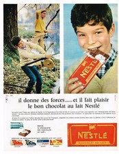 *** Nestlé milk chocolate *** 1965 - pub. (25.5 x 33) // p624