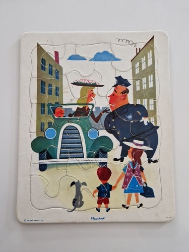 Playskool puzzle ancien - puzzle, carton