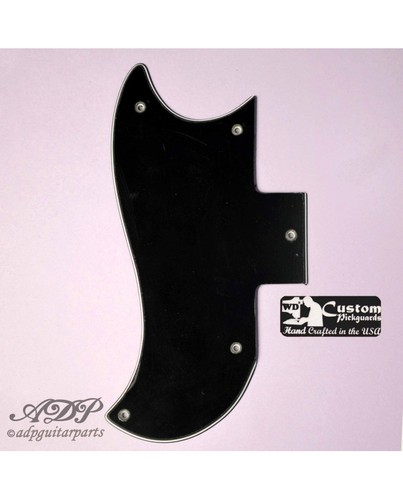 Pickguard noir gaucher - pickguard,