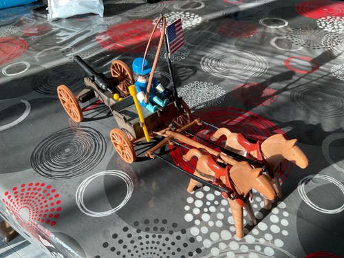 Playmobil charrette canon - et,