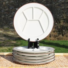 Set of 6 Vintage Villeroy & Boch Boutique Fondue Plates