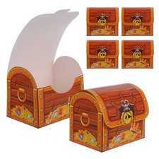 6 Pcs Coffre Pirate Boîtes De