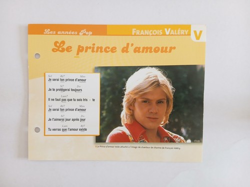 Carte fiche francois - fiche, valery