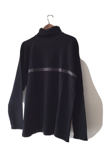 Pull homme col roule noir - pull,
