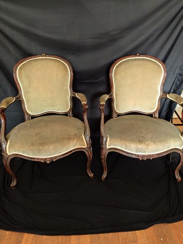 Paire fauteuils époque - fauteuils, d'époque