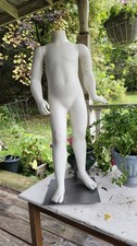 Child Sized Mannequin With Metal Stand, No Head 31"