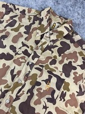 Bob Allen Sportswear Ducks Unlimited Camo Button Up Shirt Size Large USA made