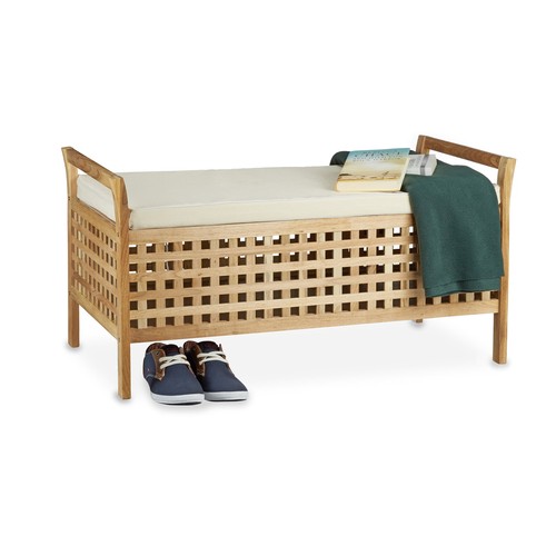Banc rangement bois - rangement, de