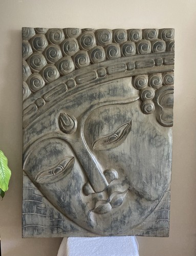Tête bouddha imposant bas - de,