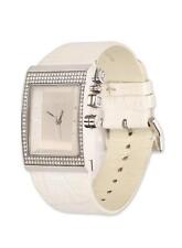 Dolce & Gabbana 302555 Women Time Watch Silver White Leather Belt