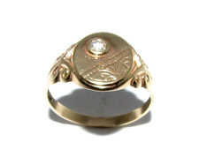 Bague Signet En Or Jaune 9