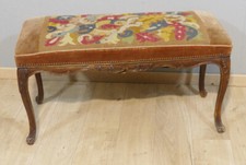 Piano bench, end of bed Louis XV style tapestry at the Petit Point XIX