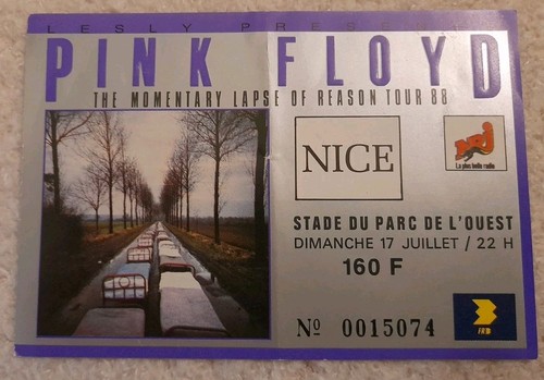 Pink floyd ticket - pink,
