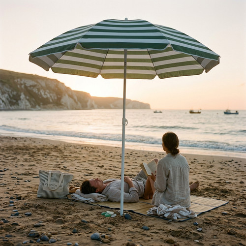 Parasol plage en métal - de,