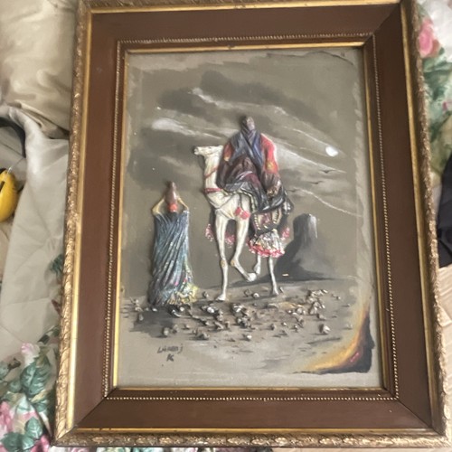 Tableau orientalisme relief - tableau,