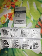 ROLAND CARD PN-D50-00 + 1 RAM WITH 64 SOUNDS X ROLAND D50/550