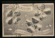 Old postcard Porte-Bonheur, Le Grand Quartier, Sorbiers, Chateau Bayard 
