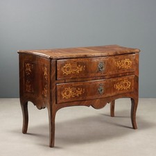 Commode Baroque Ancienne Noyer