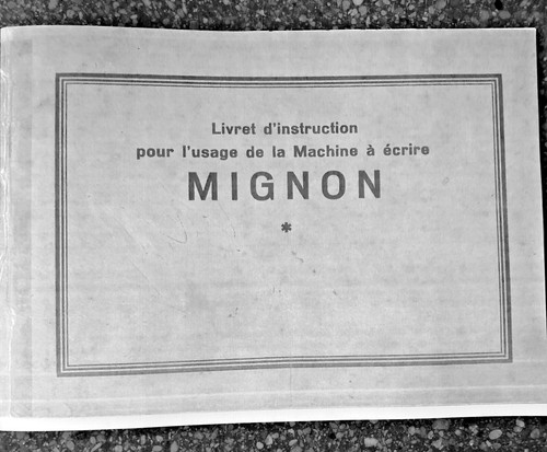 Manuel machine écrire - machine, à