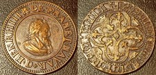 Henri IV - médaille fantaisie ancienne inspirée du double tournois !