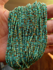 38cm Fil Perles Turquoise Collier Création Bijou Stone Beads Strand Necklace