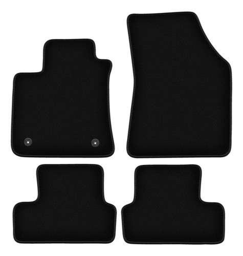 Tapis sol velours noir - velours,