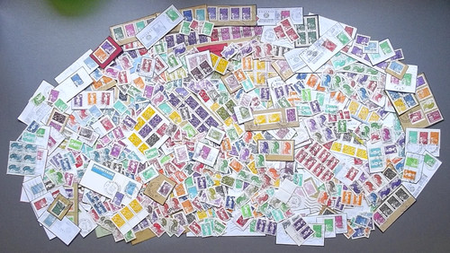 Gros lot collection timbres