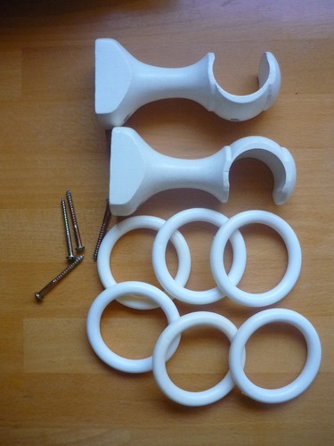 Lot porte tringle blancs - lot,