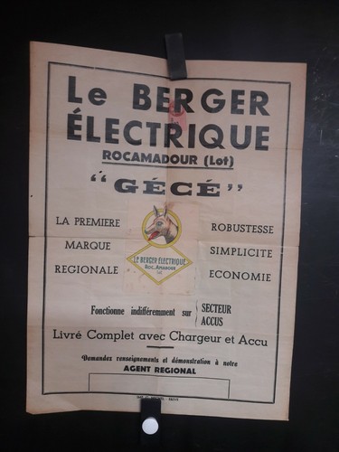 Affiche barriere electrique - affiche,