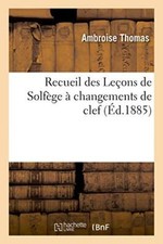 Recueil des Lecons de Solfege