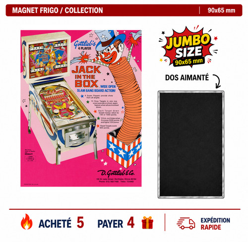 Magnet frigo jack the box - jack, in
